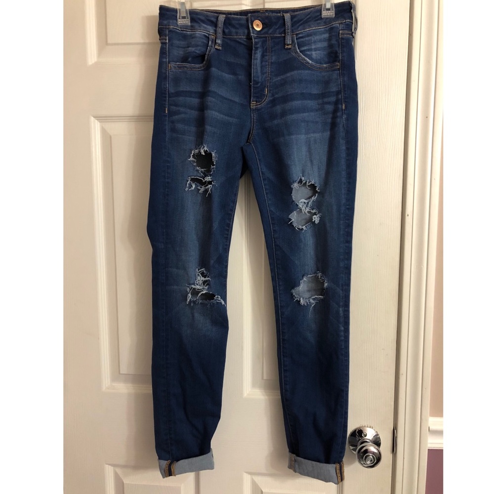 American Eagle Ripped High Waisted Jeggings